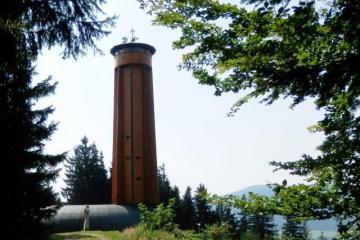 Lookout tower on Křížová hora (2 km)